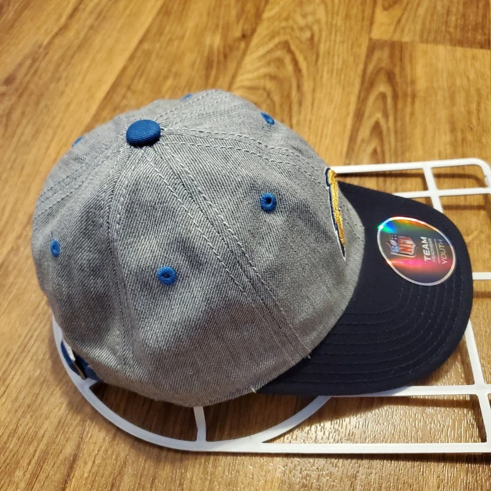 Los‎ Angeles Chargers Hat Cap Boys Strapback Gray NFL Team Apparel New